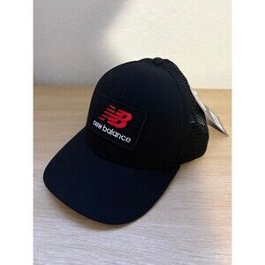 New Balance Men's Stacked Patch Logo Trucker Cap